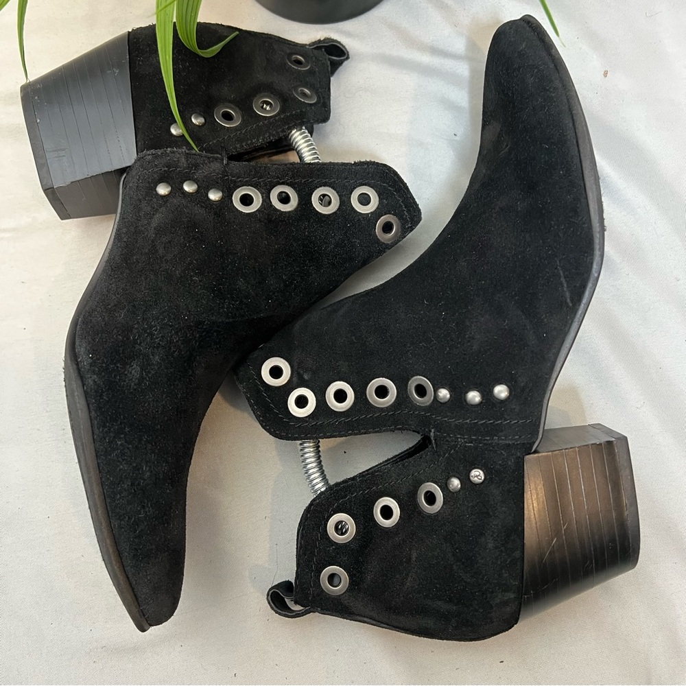 Sam Edelman Ruben Grommet leather ankle boots 7